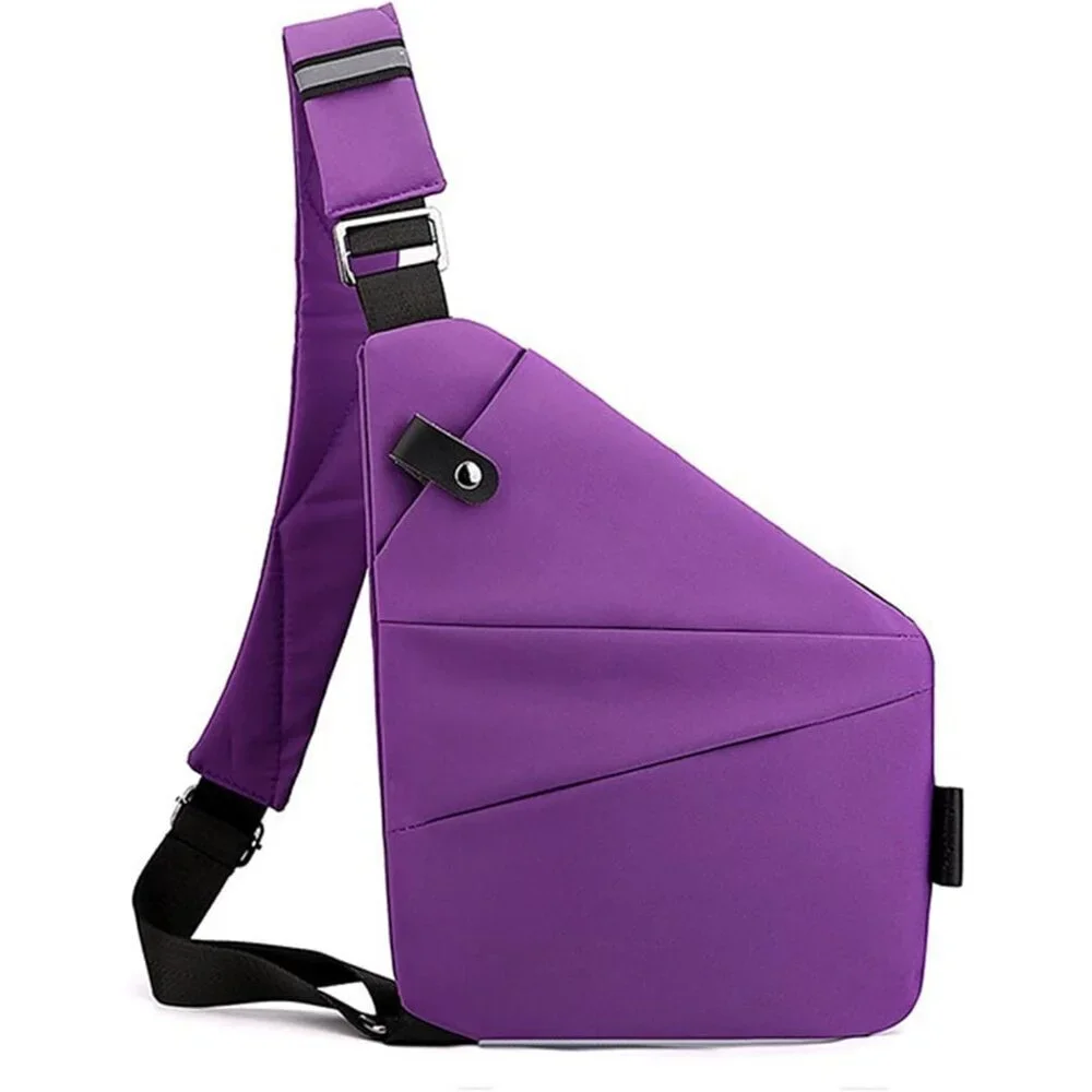 Anti Theft Travel Sling Bag for Women Men Nylon Compact Crossbody Purse